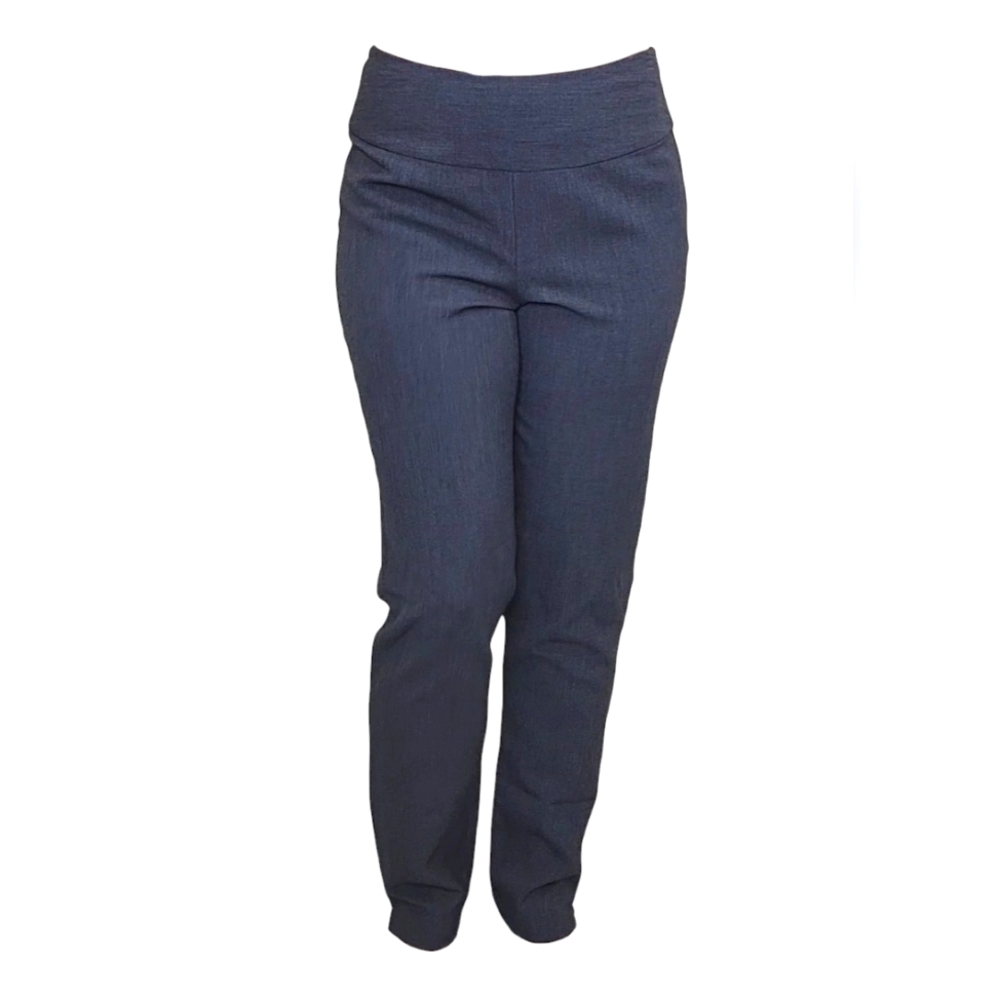 Spiegel Flat Front Tapered Dress Pants High Rise Waist, Gray, Regular 30" Inseam